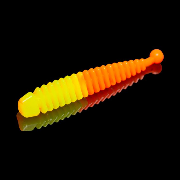 Приманка Soorex Tail 64мм (1.5г, 6 шт) цвет 312 Лимон-Оранжевый, аромат - Слива