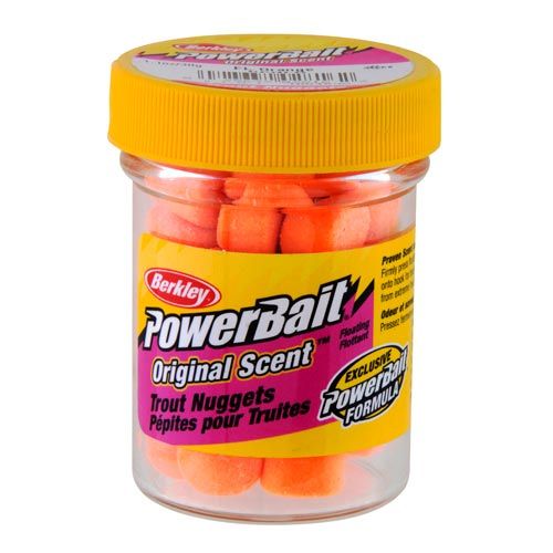 Насадка форелевая Berkley PowerBait Original Scent Trout Nuggets Fluo Orange 30g