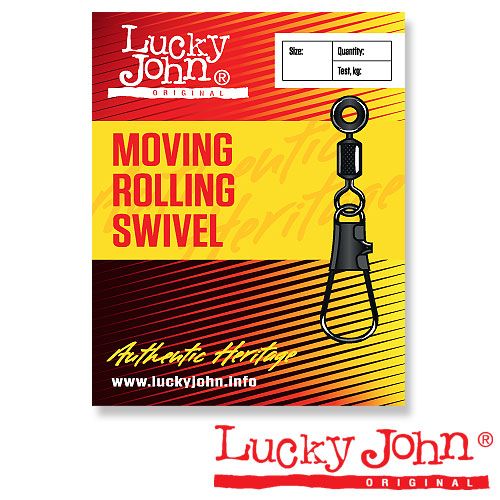 Вертлюги с застежкой Lucky John Moving Rolling and Interlock