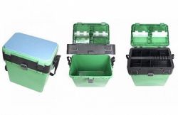 Ящик зимний Три Кита зеленый (380x360x240 мм)