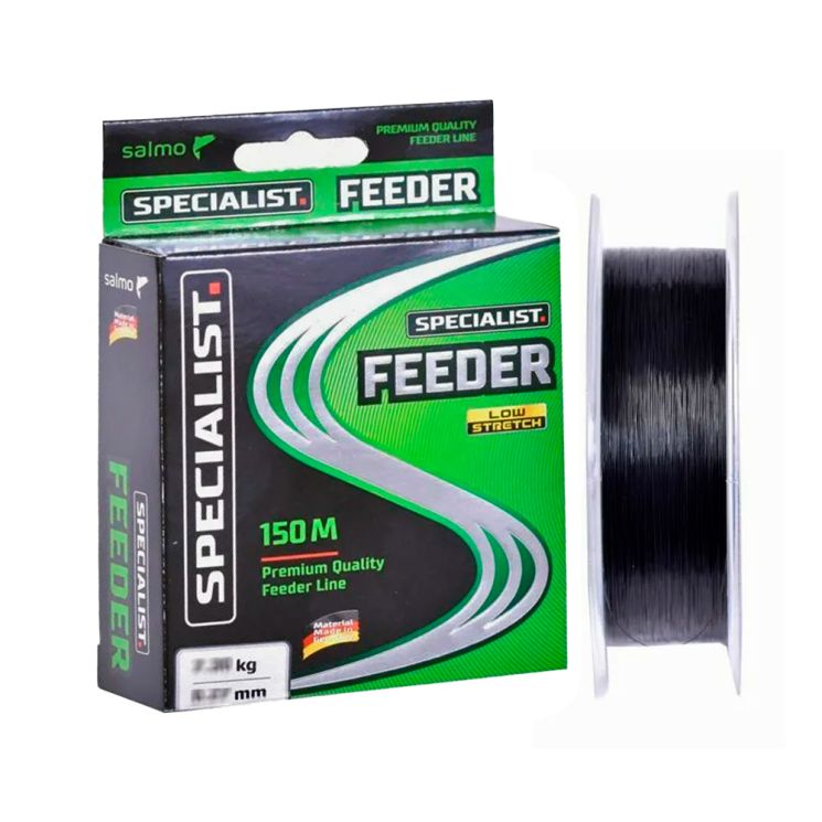Леска Salmo Specialist Feeder 0.27мм 7.3кг 150м, красно-черный