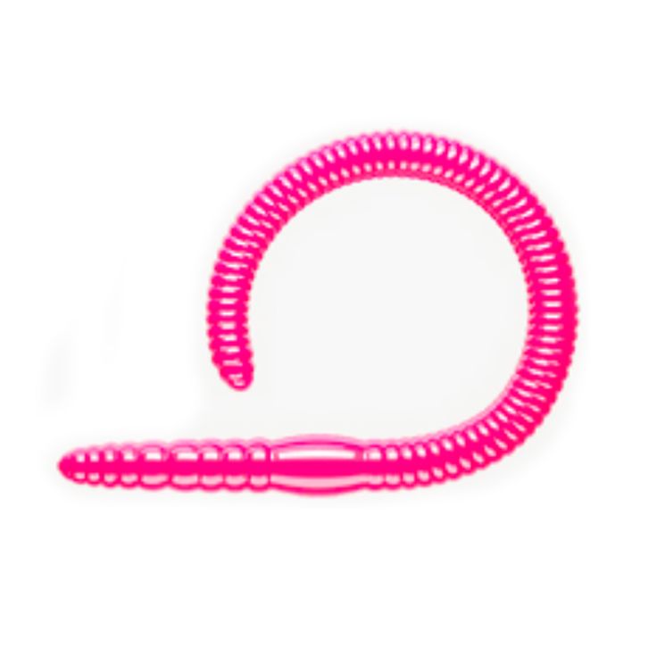 Приманка Libra Lures Flex Worm 95 (019 Hot Pink) (Сыр) (95мм) 10 шт.