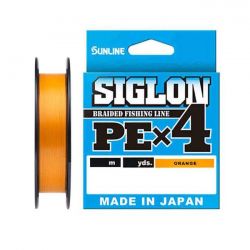 Шнур плетеный Sunline Siglon PE X4 150м #0.2 Orange