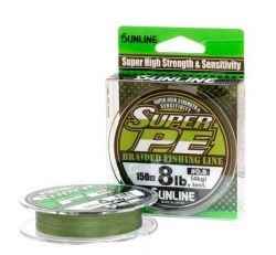 Плетеная леска Sunline New Super PE 150м #1,5/15lb (Dark Green)