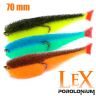 Рыбка поролоновая LeX Classic Fish CD 70мм, прижатый двойник