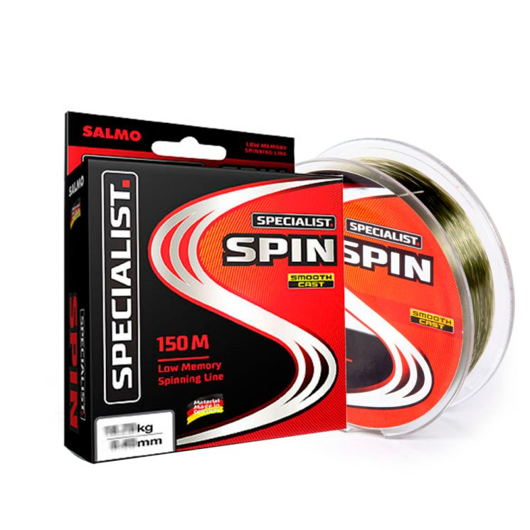 Леска Salmo Specialist Spin 0.30мм 8.6кг 150м, темно-зеленый