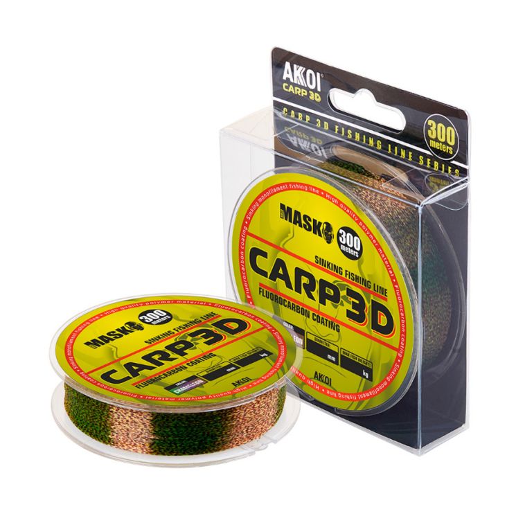 Леска Akkoi Carp 3D хамелеон 300 м 0.25 мм 10,9 кг