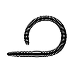 Приманка Libra Lures Flex Worm 95 (040 Black) (Сыр) (95мм) 10 шт.