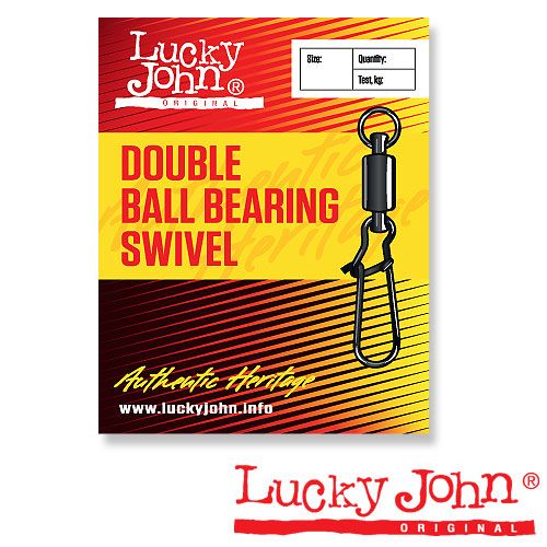 Вертлюги с застежкой Lucky John Double Ball Bearing and Fastlock