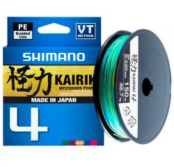 Леска плетёная Shimano Kairiki 4 PE 0.10мм 6.8кг 150м многоцветная
