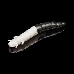 Приманка Soorex King Worm 55мм (1.8г, 7 шт) цвет 309 Белый-Черный, аромат - Тутти-Фрутти