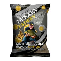 Прикормка Дунаев Фадеев Method Feeder Black Citrus 1 кг