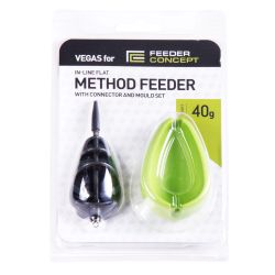 Фидерная кормушка Feeder Concept Vegas Flat Method 40г + уплотнитель