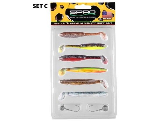 Набор силиконовых приманок + джиг головка SPRO Ready 4 Fish Kit