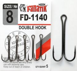 Двойные крючки Fanatik FD-1140 Double Hook