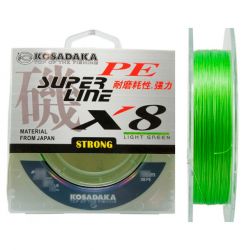 Леска плетеная Kosadaka Super Line PE X8 150м (0,12мм) Light green