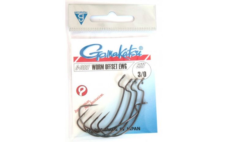 Офсетные крючки Gamakatsu Worm Offset Ewg SL NS 5-6 шт.