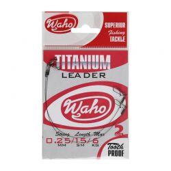 Поводки титановые Waho Titanium Leader 15-25cm (1 уп./ 2 шт.)