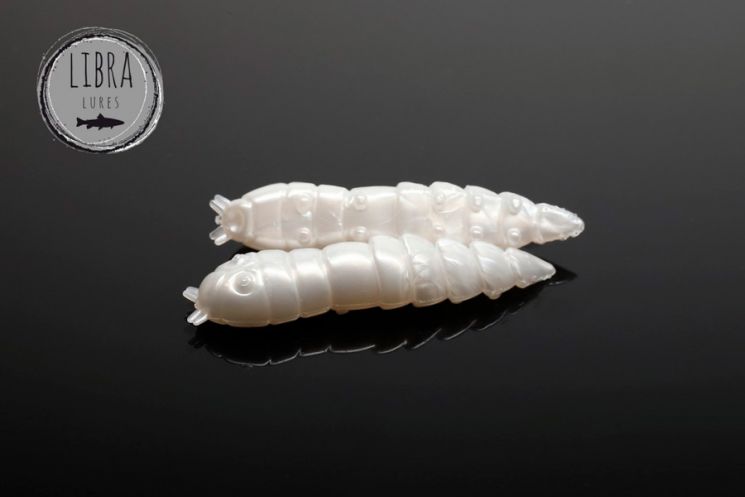 Приманка Libra Lures Kukolka 42 (004 Silver pearl) (Сыр) (4,2см) 10 шт.