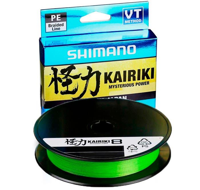 Леска плетёная Shimano Kairiki 8 PE 150м зеленая