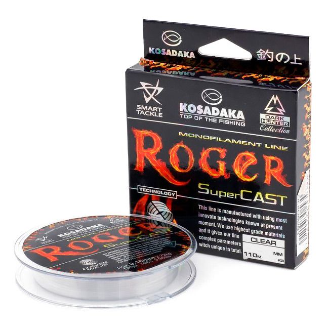 Леска Kosadaka Roger SuperCast (0.40мм) 110м прозрачная