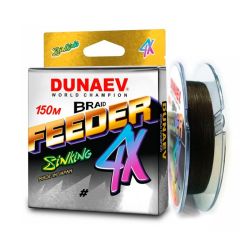 Шнур Dunaev Feeder PE X4 #1.0 (0,17мм, 8кг) 150м Коричневый