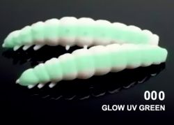 Приманка Libra Lures larva 35 (000 Glow) (Сыр) (3,5см) 12 шт.