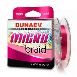 Шнур Dunaev Micro PE X4 #0.2 (0,074мм, 2,5кг) 100м Розовый