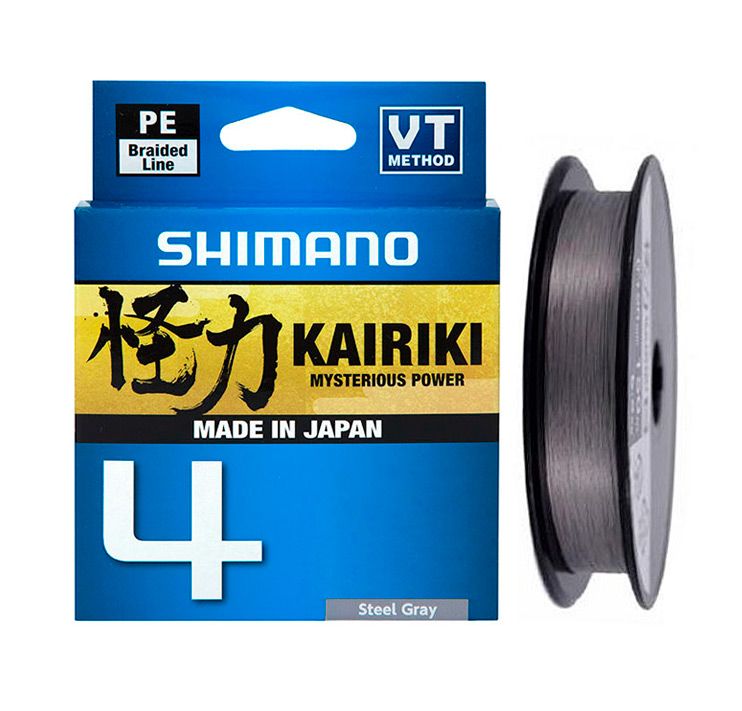 Леска плетёная Shimano Kairiki 4 PE 0.20мм 13.8кг 150м серая