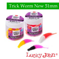Силиконовые приманки Lucky John Pro Series Trick Worm New 2.0″
