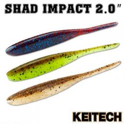 Силиконовые приманки Keitech Shad Impact 2.0″