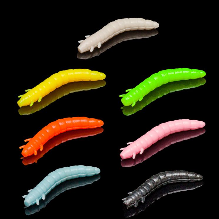 Приманка Soorex King Worm 55мм (1.8г, 7 шт) цвет 108 Микс 1, аромат - Креветка