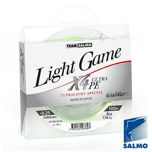 Плетеная леска Salmo Light Game Fine Green X4 100m