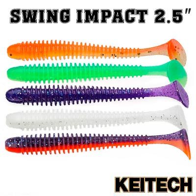 Силиконовые приманки Keitech Swing Impact 2.5″
