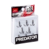 Крючки тройные Lucky John Predator LJH234 №10, 8 шт.