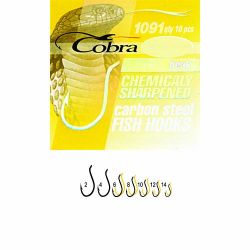 Крючок одинарный Cobra Beak 1091G 10 шт.