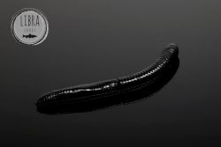 Приманка Libra Lures Fatty D'Worm 75 (040 Black) (Сыр) (7,5см) 8 шт.