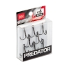 Крючки тройные Lucky John Predator LJH234 №4, 8 шт.