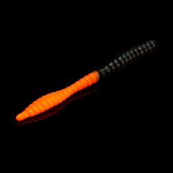 Приманка Soorex Soorex Worm 80мм (1.3г, 6 шт) цвет 304 Черный-Оранжевый, аромат - Чеснок