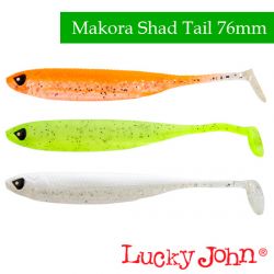 Силиконовые приманки Lucky John 3D Series Makora Shad Tail 3.0″