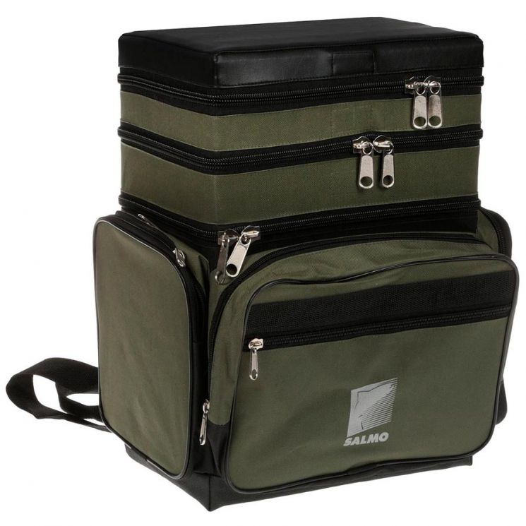 Ящик-сумка-рюкзак рыболовный зимний пенопластовый 3-х ярусный B-3LUX
