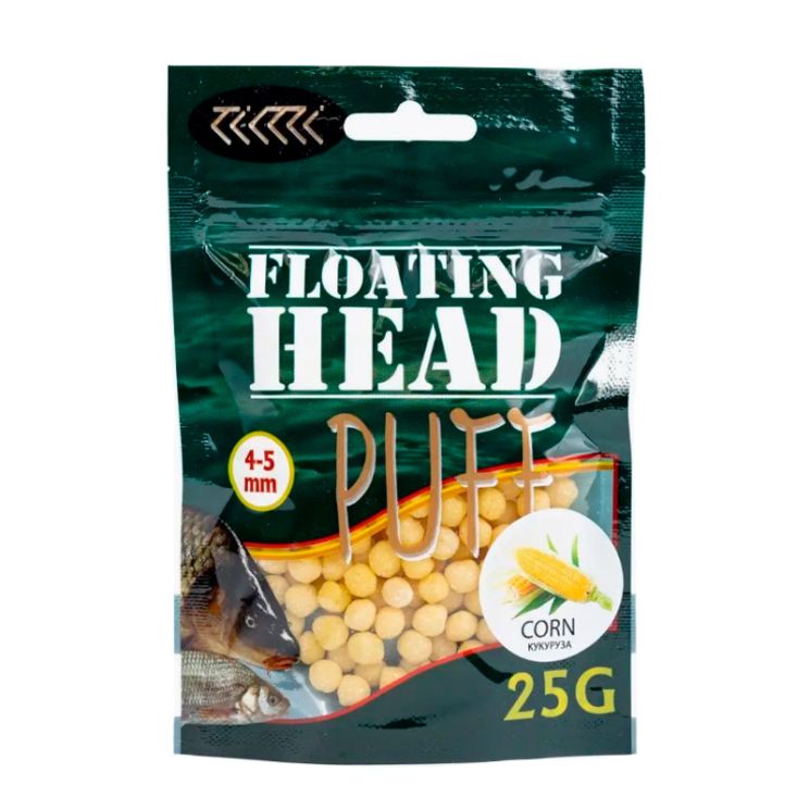 Плавающая насадка Floating Head воздушное тесто Puff 4-5 мм «Кукуруза» белый