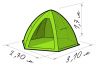 Зимняя палатка Лотос 4 зеленая