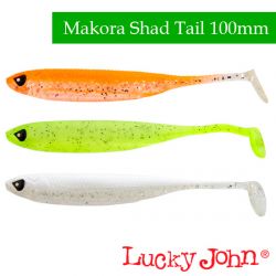 Силиконовые приманки Lucky John 3D Series Makora Shad Tail 4.0″