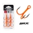Крючки тройники Lucky John Orange (BKK) UV LJH201 №1, 6 шт.