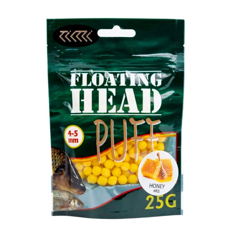 Плавающая насадка Floating Head воздушное тесто Puff 4-5 мм «Мёд» желтый