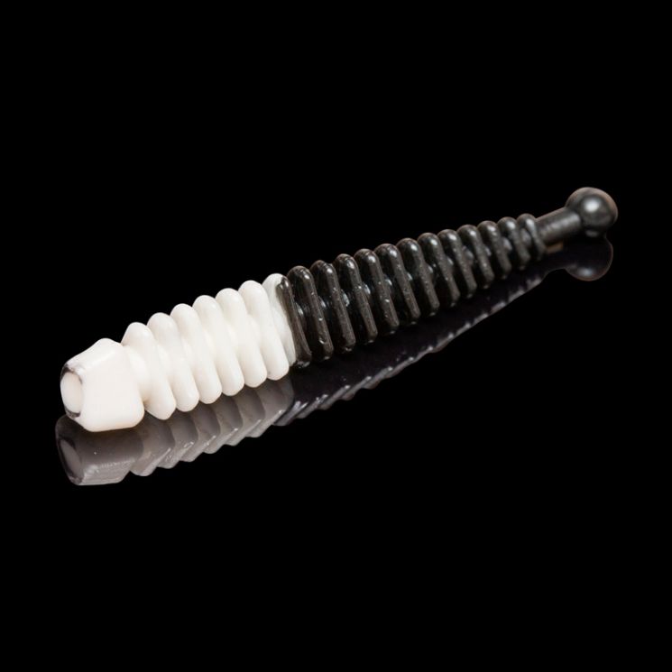 Приманка Soorex Tail 64мм (1.5г, 6 шт) цвет 309 Белый-Черный, аромат - Банан