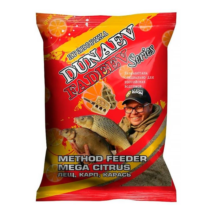 Прикормка Dunaev Fadeev 1кг Feeder Method Mega Citrus