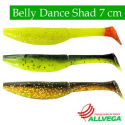 Силиконовые приманки Allvega Belly Dance Shad 7cm