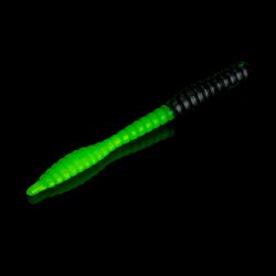 Приманка Soorex Soorex Worm 80мм (1.3г, 6 шт) цвет 310 Черный-Шартрез, аромат - Тутти-Фрутти